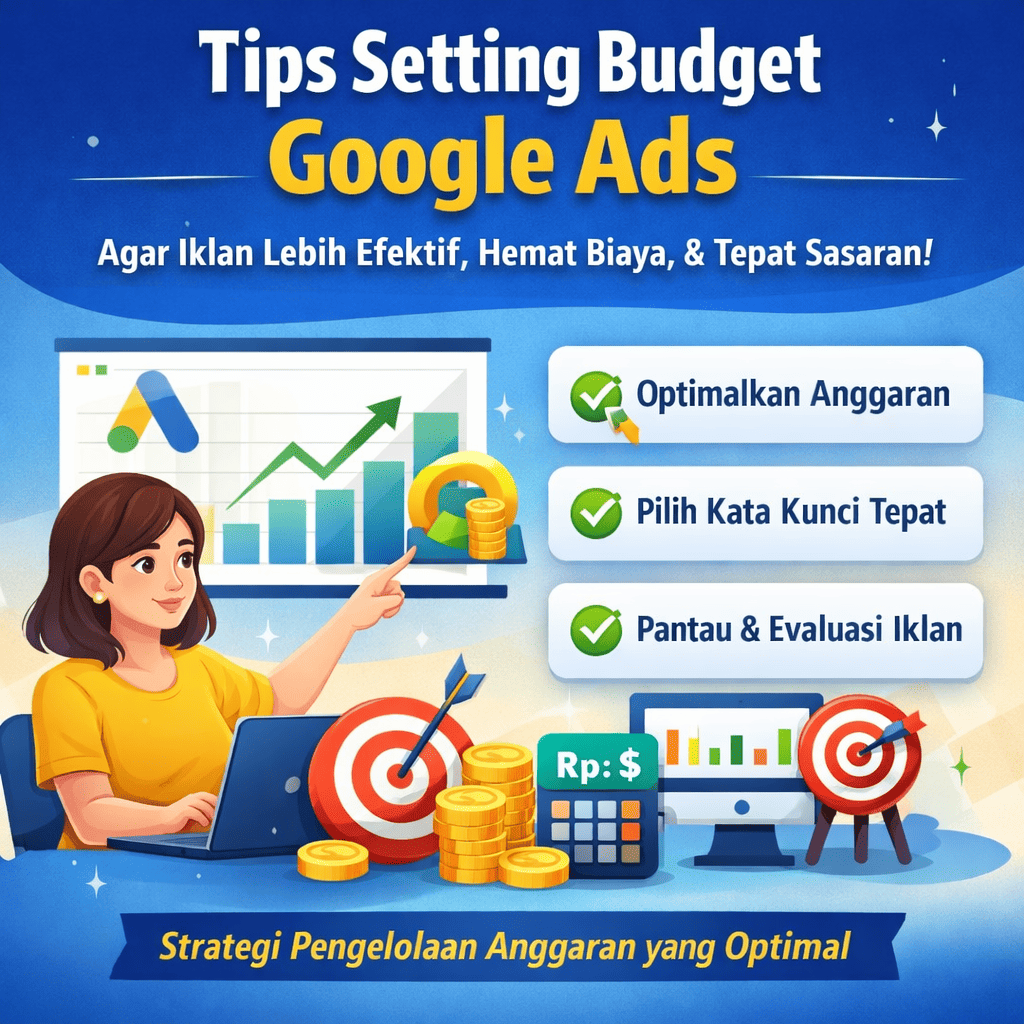 Tips setting budget Google Ads agar iklan lebih efektif, hemat biaya, dan tepat sasaran dengan strategi pengelolaan anggaran yang optimal.