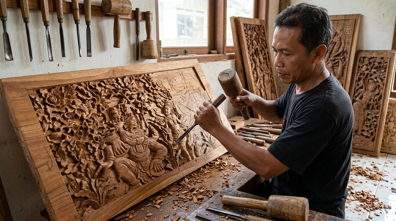 relief kayu